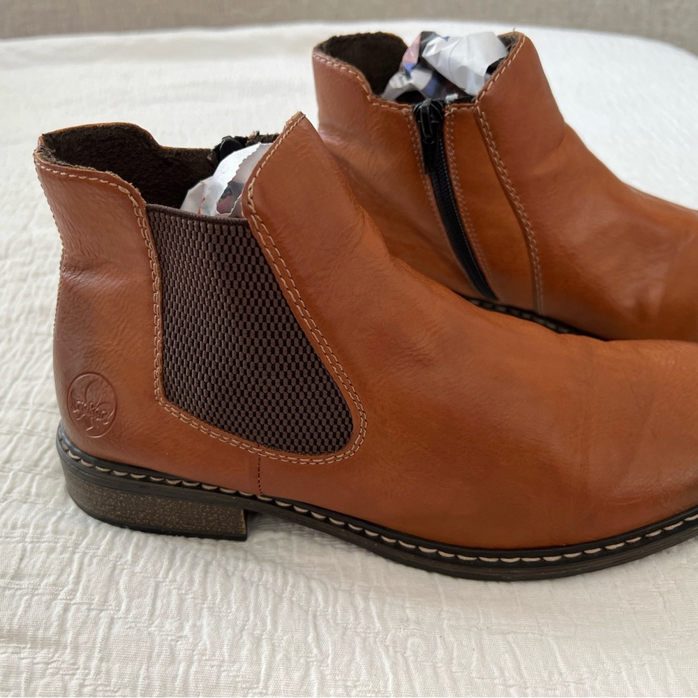 Rieker Brown Ankle Boots - Picture 4 of 7